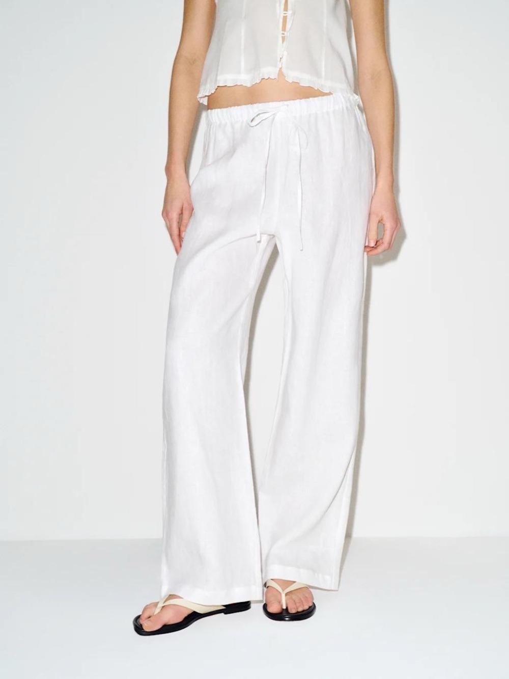 reformation olina linen pant